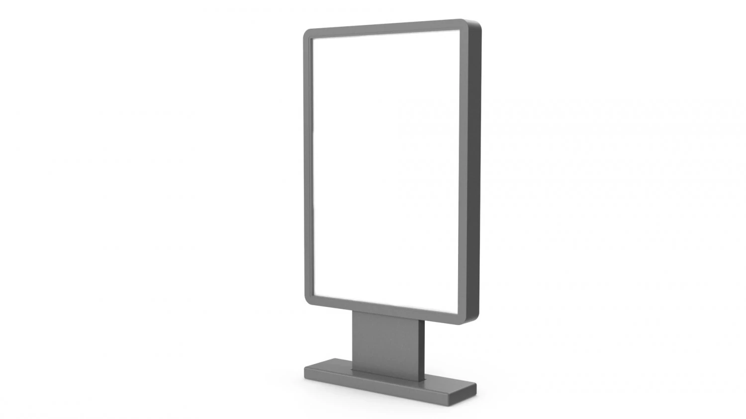 Advertising stand display Billboard 20 3D Model .c4d .max .obj .3ds .fbx .stl .blend 