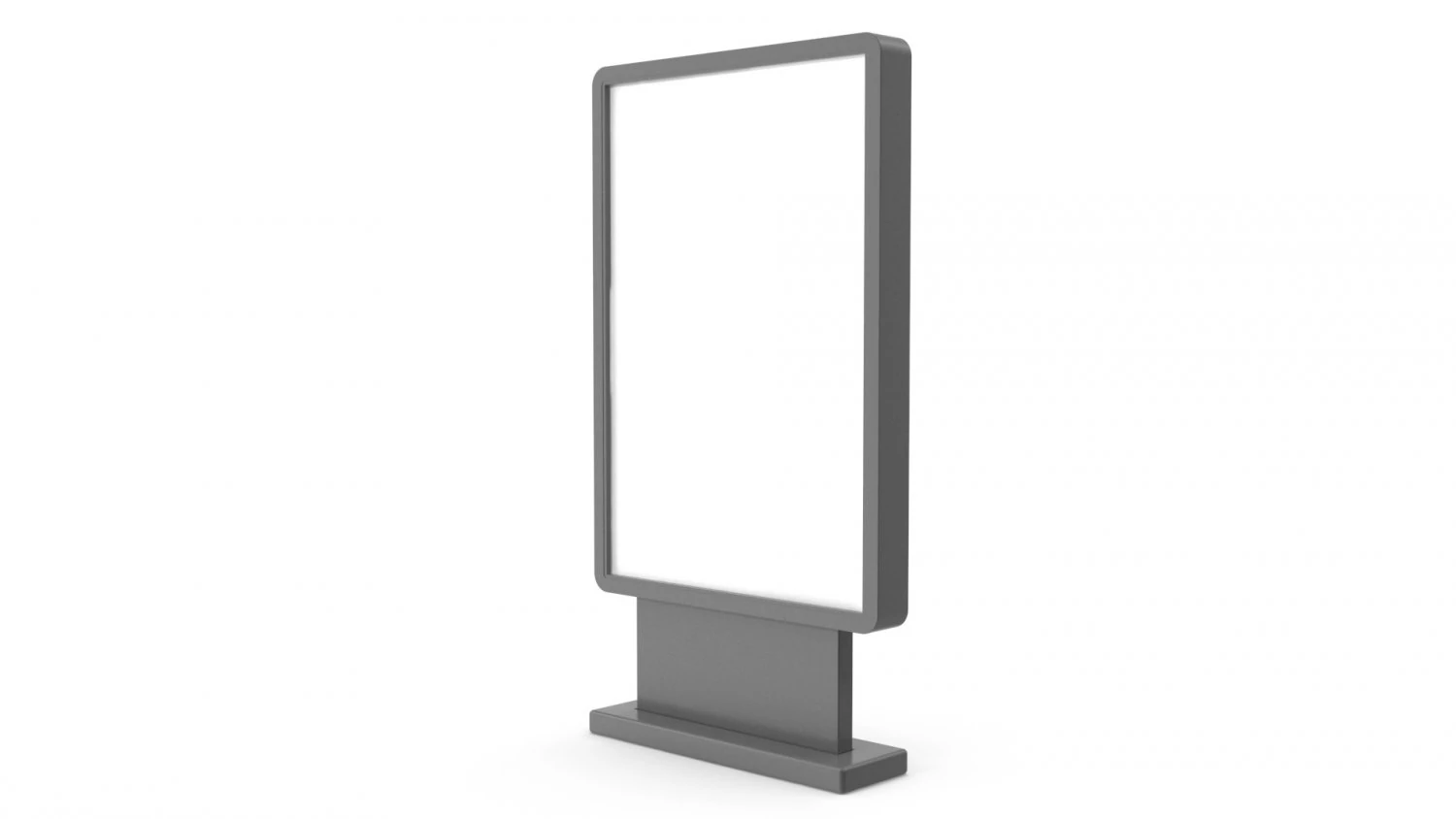 Advertising stand display Billboard 21 3D Model .c4d .max .obj .3ds .fbx .stl .blend 