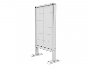 Advertising stand display Billboard 22 Model 3D