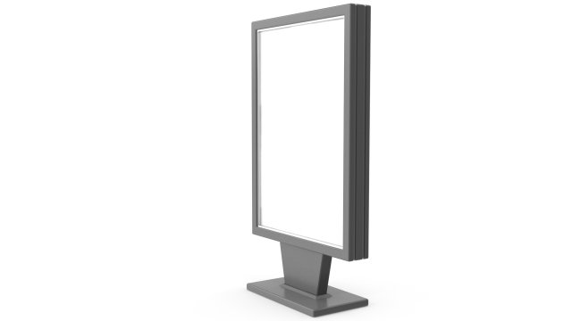 Advertising stand display Billboard 23 Model 3D .c4d .max .obj .3ds .fbx .stl .blend 