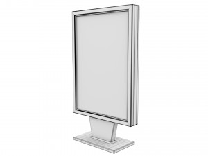 Advertising stand display Billboard 23 Model 3D