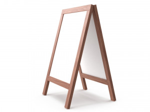 Whiteboard street display mockup 01 3D-Modell
