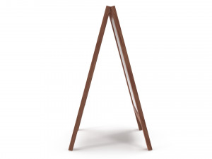 Whiteboard street display mockup 01 3D-Modell