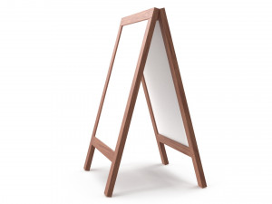 Whiteboard street display mockup 01 3D-Modell