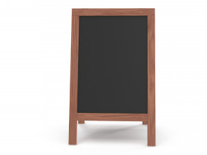 Chalkboard street display mockup 02 3D-Modell