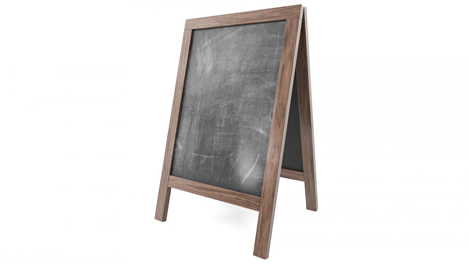 Chalkboard street display mockup 03 3D Model .c4d .max .obj .3ds .fbx .stl .blend