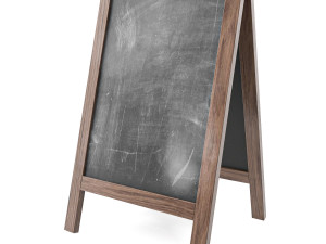 Chalkboard street display mockup 03 3D Model