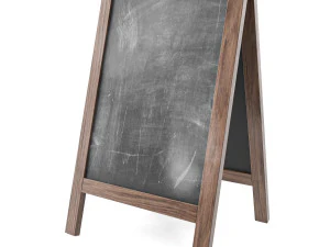 Chalkboard street display mockup 03 3D Model