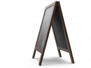 Chalkboard street display mockup 03 3D Model
