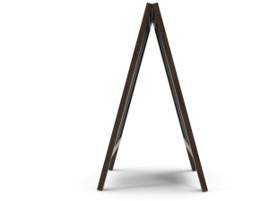 Chalkboard street display mockup 03 3D Model