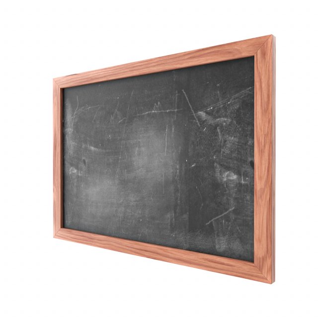 Chalkboard 04 Modello 3D .c4d .max .obj .3ds .fbx .stl .blend 