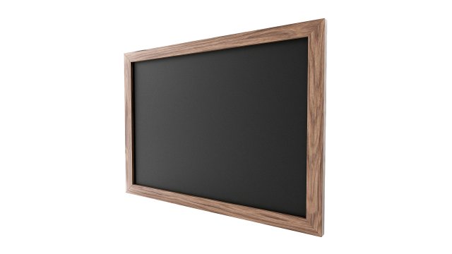 Chalkboard 04 Model 3D .c4d .max .obj .3ds .fbx .stl .blend 