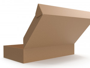 Cardboard box 01 3Dモデル