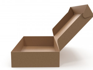 Cardboard box 01 3Dモデル