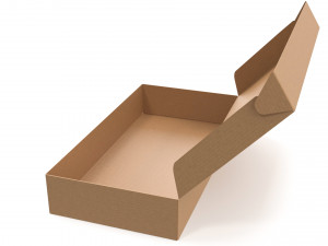 Cardboard box 01 3Dモデル