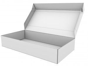 Cardboard box 01 3Dモデル