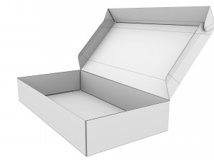 Cardboard box 01 3Dモデル