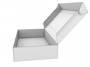 Cardboard box 01 3Dモデル