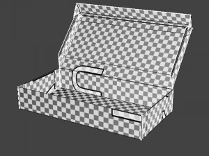 Cardboard box 01 3Dモデル