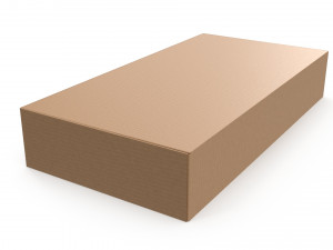 Cardboard box 02 3D Модель