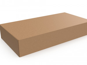 Cardboard box 02 3D Модель