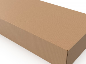 Cardboard box 02 3D Модель