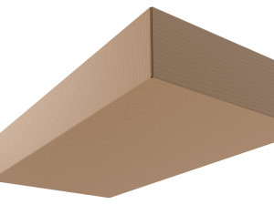 Cardboard box 02 3D Модель