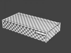 Cardboard box 02 3D Model
