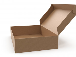 Cardboard box 03 3Dモデル