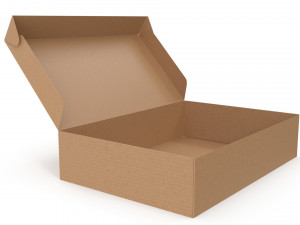 Cardboard box 03 3Dモデル