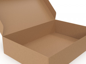 Cardboard box 03 3Dモデル