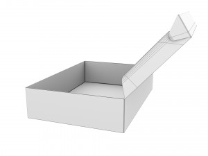 Cardboard box 03 3Dモデル