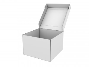 Cardboard box 05 3D-Modell