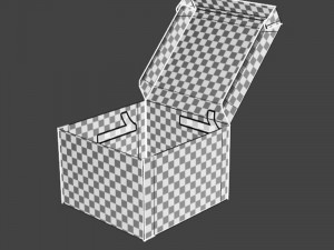 Cardboard box 05 3D-Modell