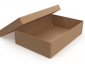 Cardboard box 06 3D मॉडल