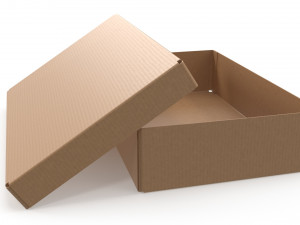 Cardboard box 06 3D मॉडल