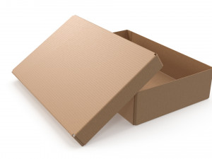 Cardboard box 06 3D मॉडल