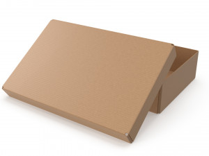Cardboard box 06 3D मॉडल