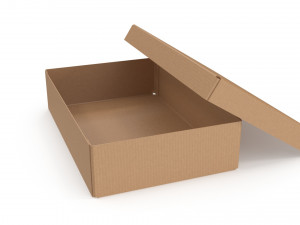 Cardboard box 06 3D मॉडल