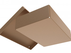 Cardboard box 06 3D मॉडल