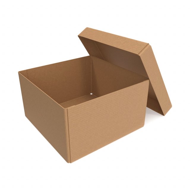 Cardboard box 07 3D 모델 .c4d .max .obj .3ds .fbx .stl .blend 