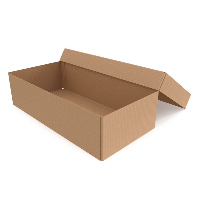 Cardboard box 08 Model 3D .c4d .max .obj .3ds .fbx .stl .blend 
