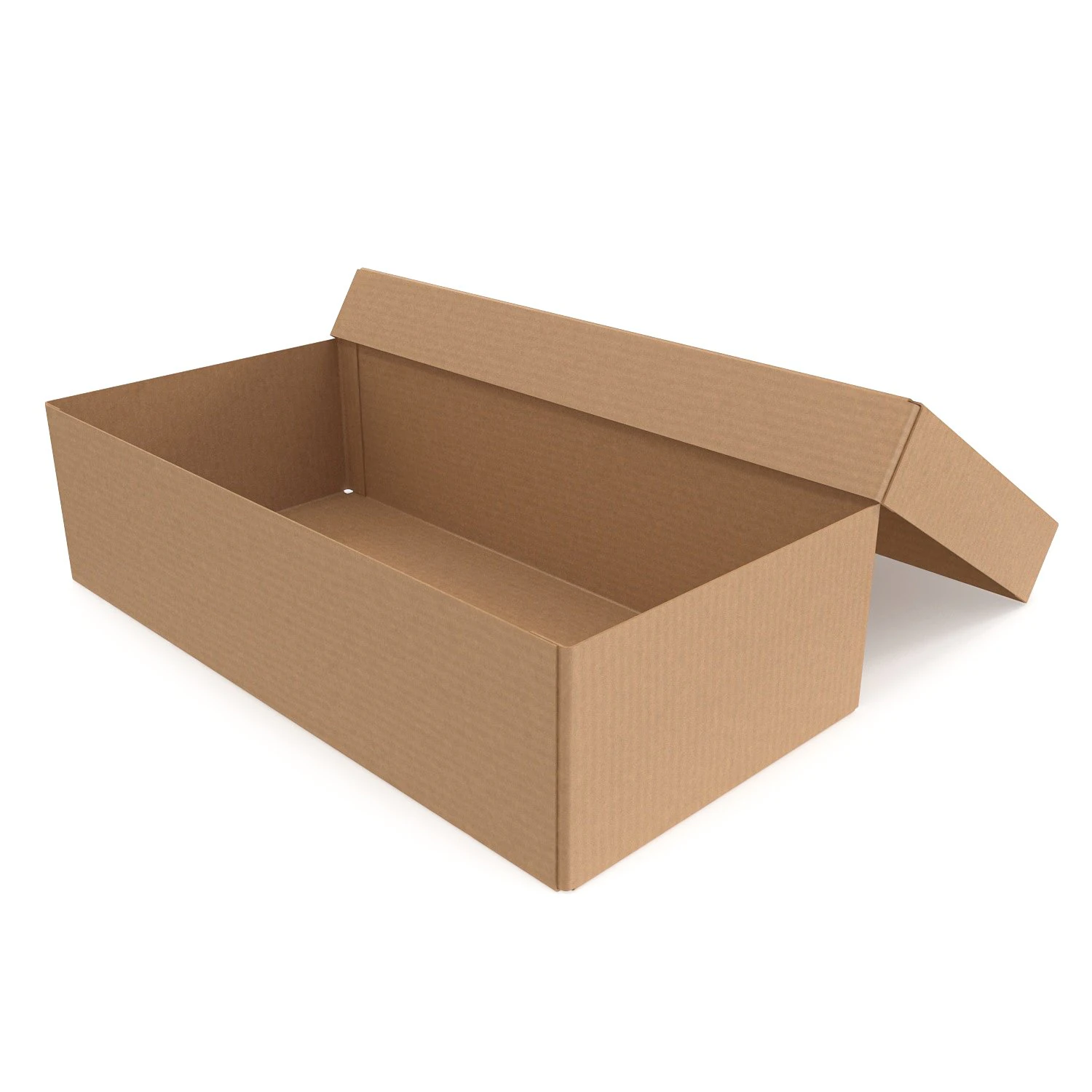 Cardboard box 08 3D Model .c4d .max .obj .3ds .fbx .stl .blend 