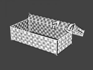 Cardboard box 08 3D Model