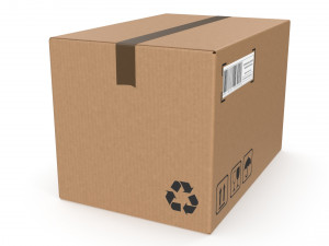 Cardboard box 10 3D-Modell