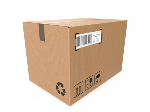 Cardboard box 10 3D-Modell