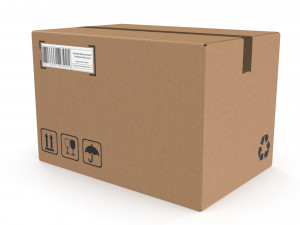 Cardboard box 10 3D-Modell