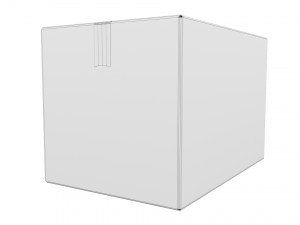 Cardboard box 10 3D-Modell