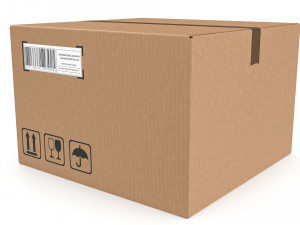Cardboard box 11 Modello 3D