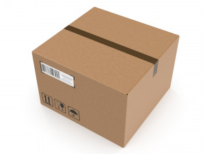 Cardboard box 11 Modello 3D